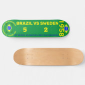 BRÉSIL VS SUÈDE 1958 Planche de skateboard 8 1/4" (Horz)