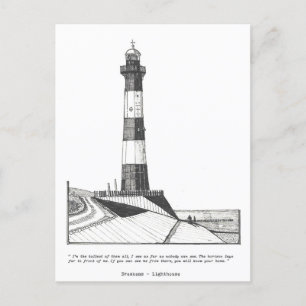 Breskens Lighthouse Netherlands Illustratie Briefkaart