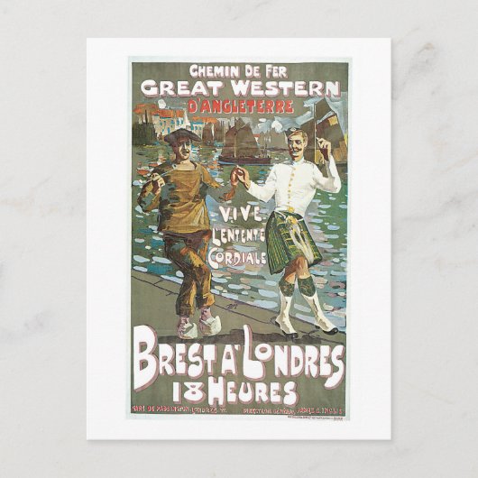 Brest á Londenaren 18 uur Briefkaart (Voorkant)