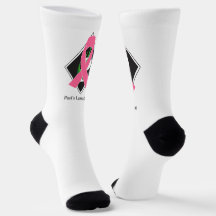Brest Cancer High-Performance Atletische Crew Sock