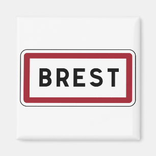 Brest, wegwijzer, Frankrijk Magneet