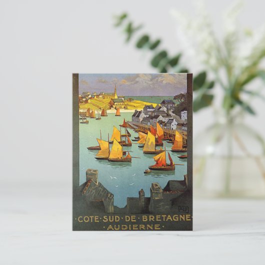 -Bretagne, Audierne, Frankrijk - Briefkaart (Staand voorkant)