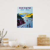  Bretagne - Brittany Frankrijk Poster (Keuken)
