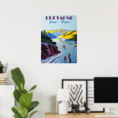  Bretagne - Brittany Frankrijk Poster (Thuiskantoor)