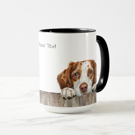 Bretagne Chien Mug (Devant droit)