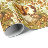  Bretagne Dog Painting Cadeaupapier (Rol Hoek)