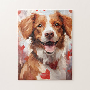 Bretagne dog Valentijnsdag Legpuzzel