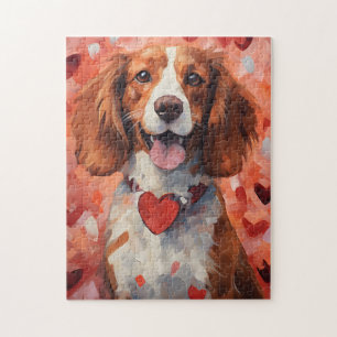 Bretagne dog Valentijnsdag Legpuzzel