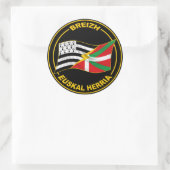 Bretagne en Baskische Sticker (Tas)