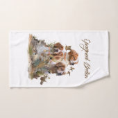 Bretagne Espagnol, Passion pour les oiseaux (Serviette à main)