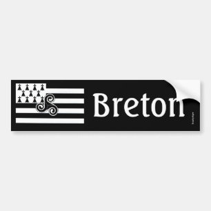 Bretagne Flag (Breton) Bumpersticker