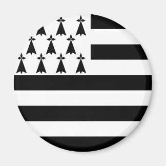 Bretagne (Gwenn-ha-du) vlag Magnet Magneet