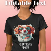 Bretagne Hond Moeder Zonnebril T-shirt