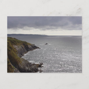 Bretagne kust na storm. briefkaart