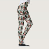 Bretagne Spaniel Hond in Sneeuw Kerstmis Leggings (Rechts)