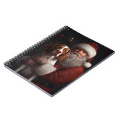 Bretagne Spaniël Met Kerstmis Notitieboek (Linkerzijde)