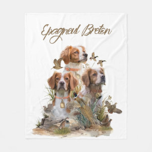 Bretagne Spaniel, Passie voor vogels Fleece Deken