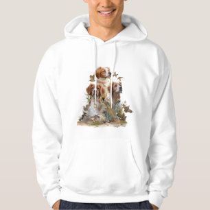 Bretagne Spaniel, Passie voor vogels Hoodie