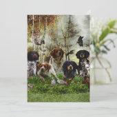 Bretagne Spanjaarden, vogeljacht Kaart (Staand voorkant)