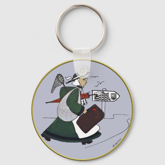 Bretagse badge sleutelhanger (Voorkant)