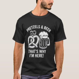 Bretels en Bier Daarom Ben Ik Hier T-shirt