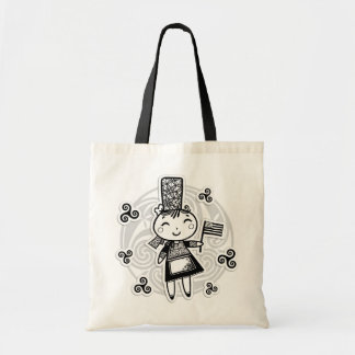 Breton meisje tote bag