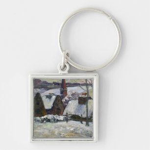 Bretondorp onder sneeuw, 1894 sleutelhanger