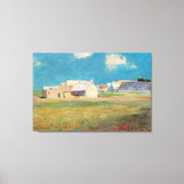 Bretons Village Canvas Afdruk