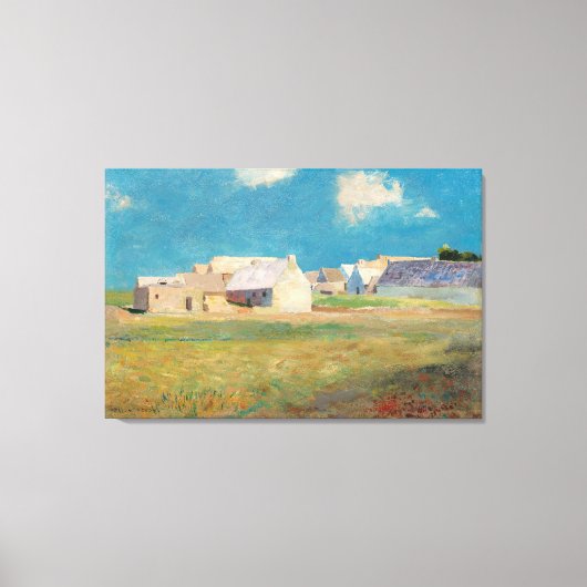 Bretons Village Canvas Afdruk (Voorkant)