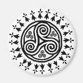 Bretonse triskel en hermijnen magneet (Voorkant)