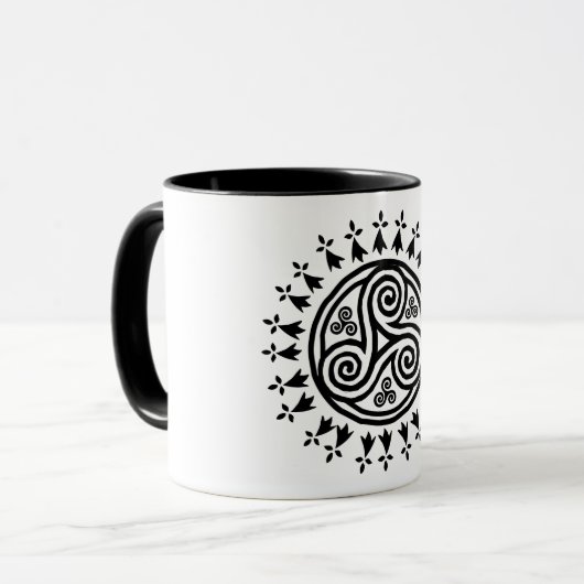 Bretonse triskel en hermijnen mok (Voorkant links)