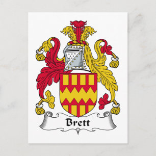 Brett Family Crest Briefkaart