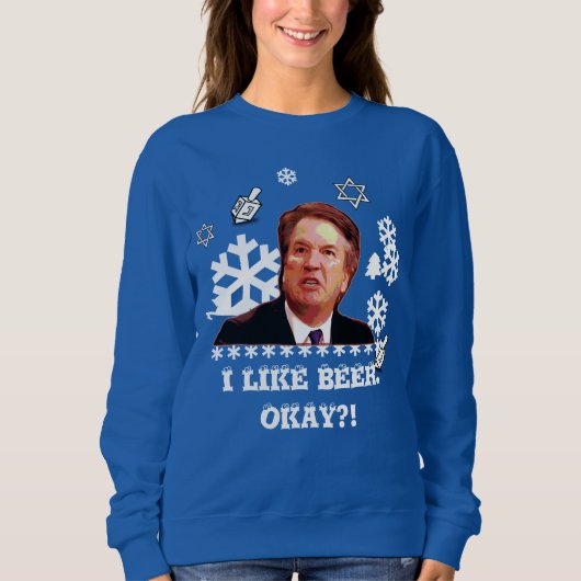 Brett Kavanaugh Ugly Hanukkah sweater (Voorkant)
