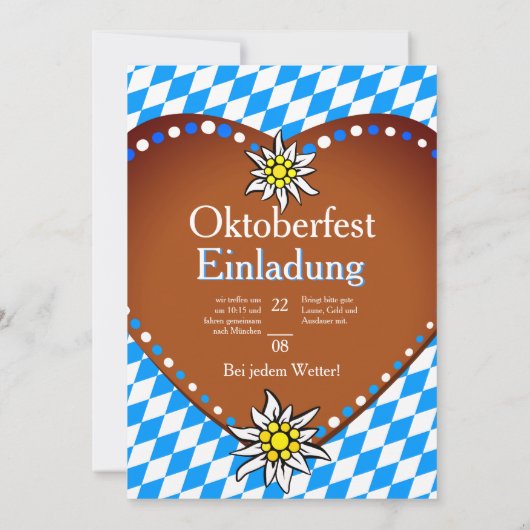 Brettchen Oktoberfest invitation (Dos)