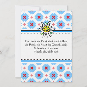 Brettje Oktoberfest uitnodiging blauw rood