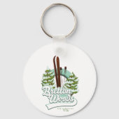 Bretton Bossen New Hampshire ski logo Sleutelhanger (Voorkant)