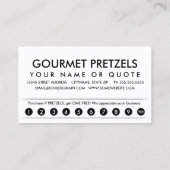 bretzels. carte punch fidélité (Dos)