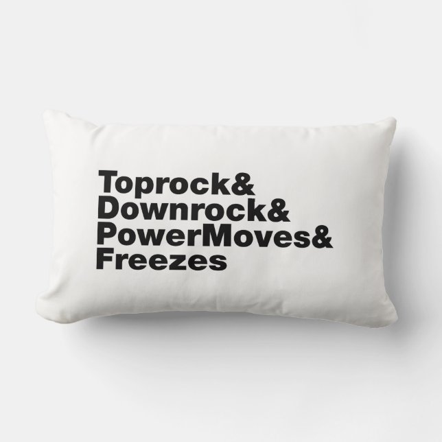 Breukbewegingen (Breakdansen) Kussen (Voorkant)