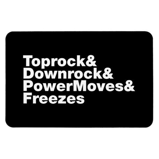 Breukbewegingen (Breakdansen) Magneet (Horizontaal)