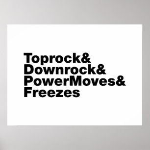 Breukbewegingen (Breakdansen) Poster