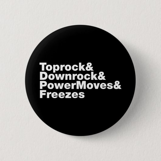 Breukbewegingen (Breakdansen) Ronde Button 5,7 Cm (Voorkant)