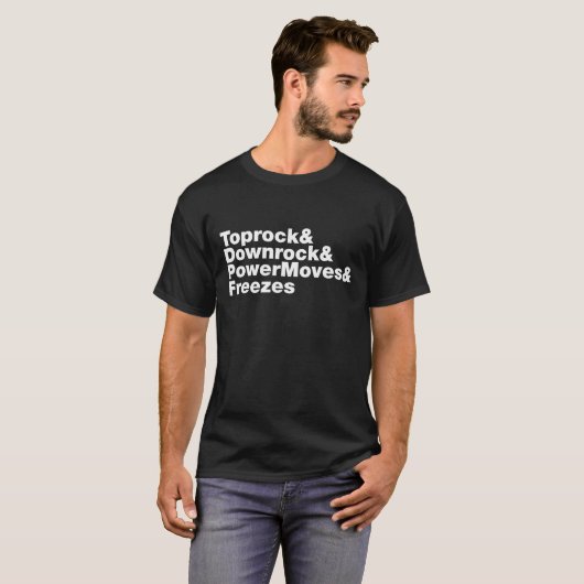 Breukbewegingen (Breakdansen) T-shirt (Voorkant volledig)
