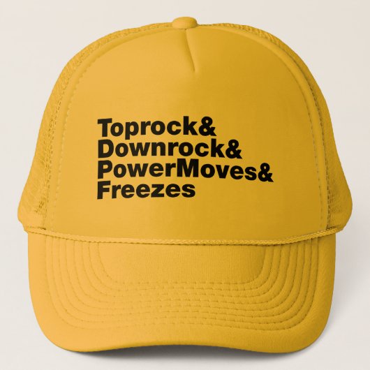 Breukbewegingen (Breakdansen) Trucker Pet (Voorkant)