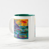 Breukslag Tweekleurige Koffiemok (Voorkant links)