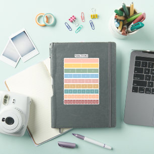 Breukstaven Regenboog Minimalistische Educatieve K Sticker
