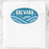 Brevard North Carolina buiten Ovale Sticker (Tas)