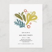 Brève | Invitation Festive Botanical Holiday Party (Devant)