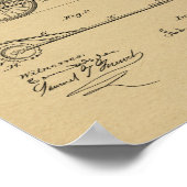 Brevet de bicyclette propulsé en 1904 Impression (Coin)