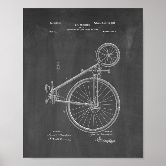 Brevet de bicyclette - tableau de bord (Devant)