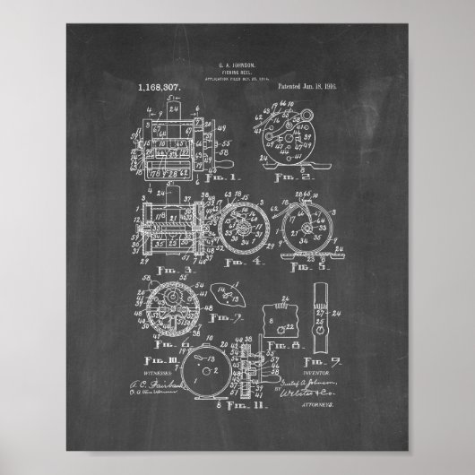 Brevet de bobines de pêche - tableau de bord (Devant)